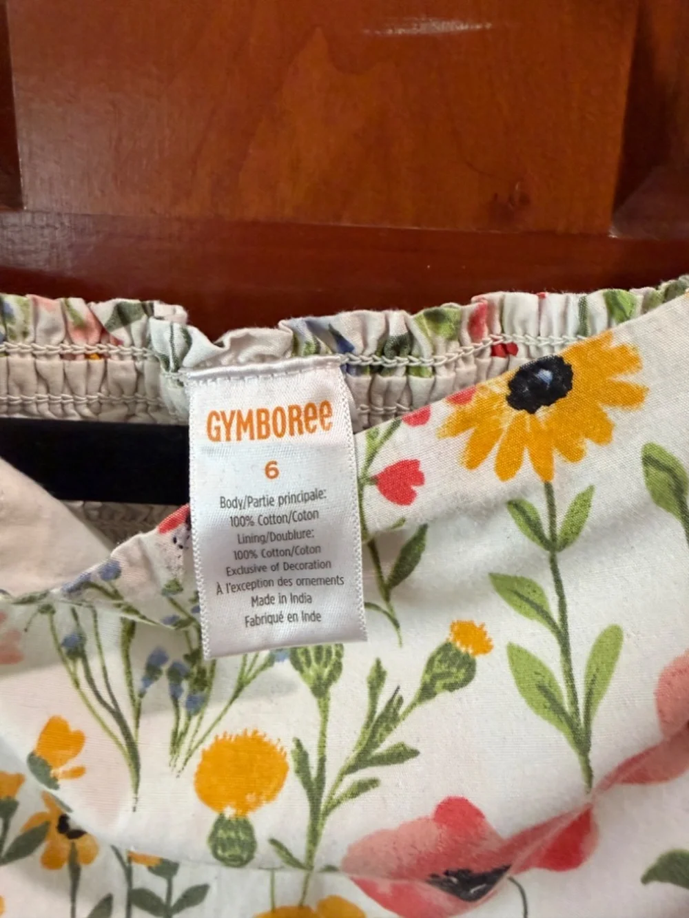 Gymboree Prairie Fields Floral Smocked Dress SZ 6